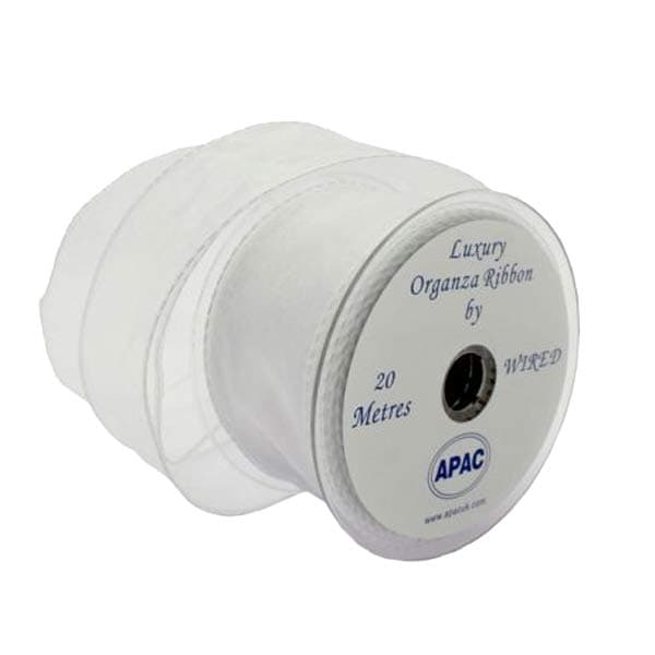 2 Inch White Chiffon Ribbons