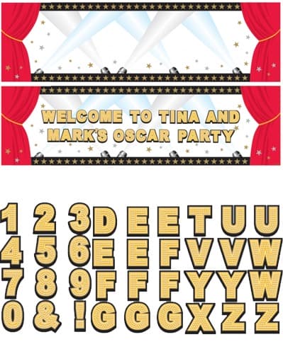 Hollywood Personalised Giant Bannner