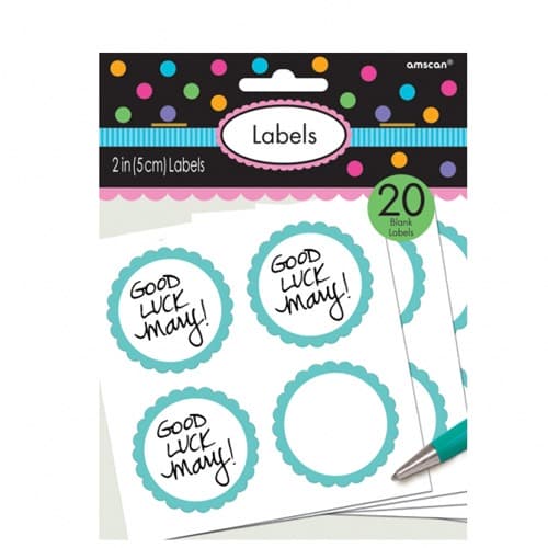 (image for) Robin Egg Blue Scalloped Labels