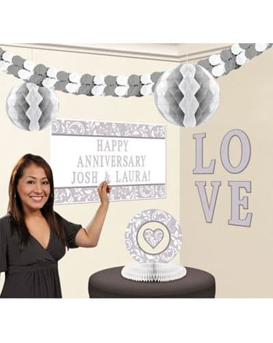 (image for) Silver Party Decoration Kit