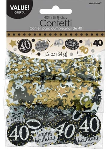 (image for) Gold Celebration 40th Confetti