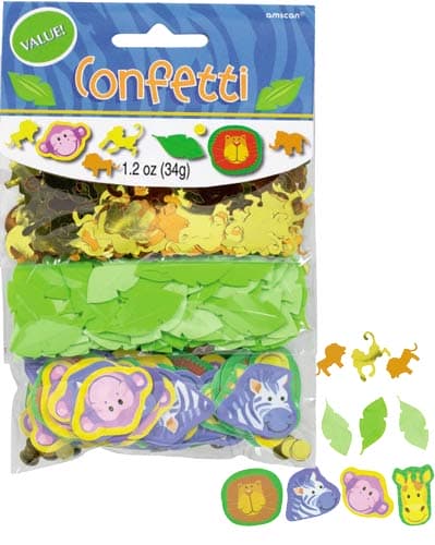 Jungle Animals 3 Pack Value Confetti