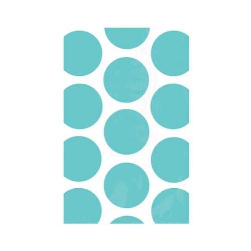 (image for) Robin Egg Blue Candy Polka Dots Treat Bags x10
