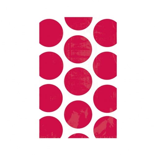 (image for) Apple Red Candy Polka Dots Treat Bags x10