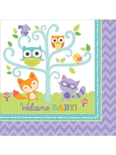 Woodland Welcome Napkins 16pk