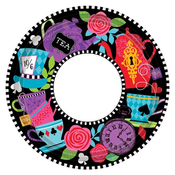 Mad Tea Party 18cm Paper Plates 8pk