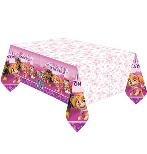 (image for) Paw Patrol Pink Plastic Tablecover