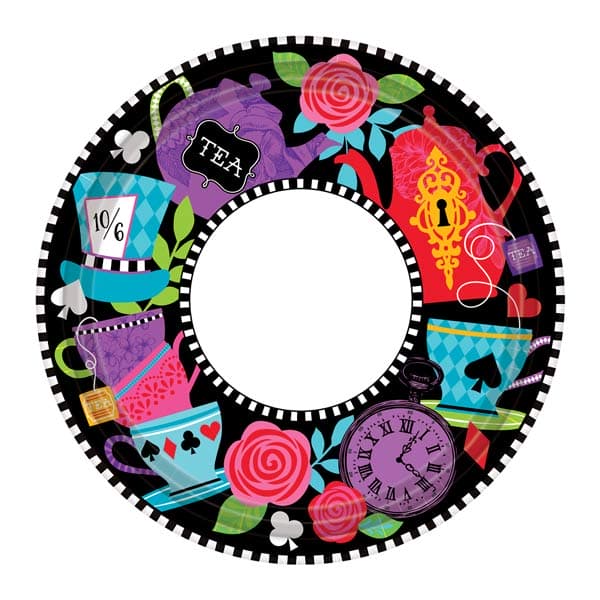 Mad Tea Party 23cm Paper Plates 8pk