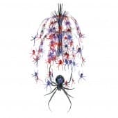 (image for) 3D Metallic Spider Cascade