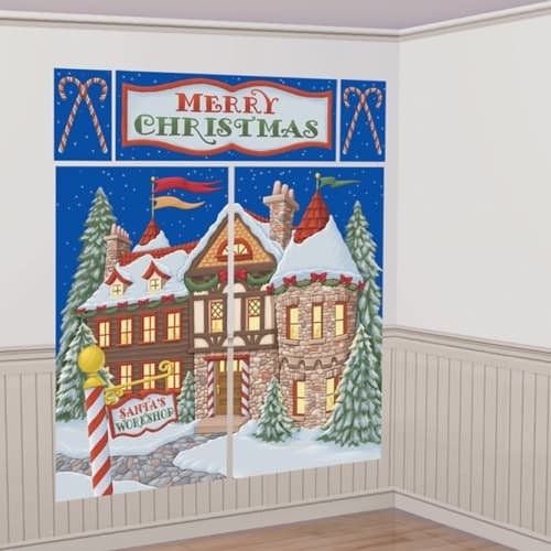 Santas Workshop Scene Setter Decorating Kit