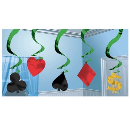 Casino Hanging Swirls Decoration