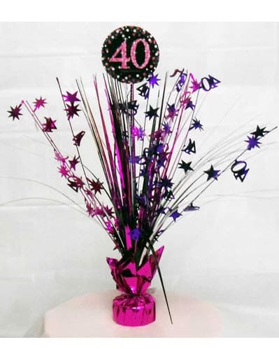 (image for) Pink Celebration 40th Centrepiece Spray 1pk
