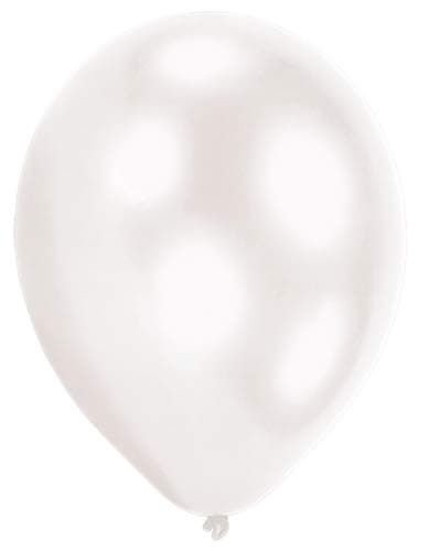 (image for) 11" White LED Light Balloons 5pk