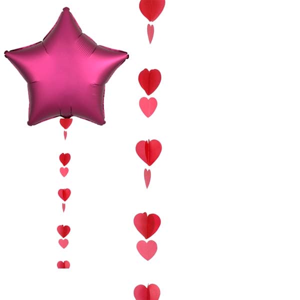 (image for) Red Hearts Balloon Tails