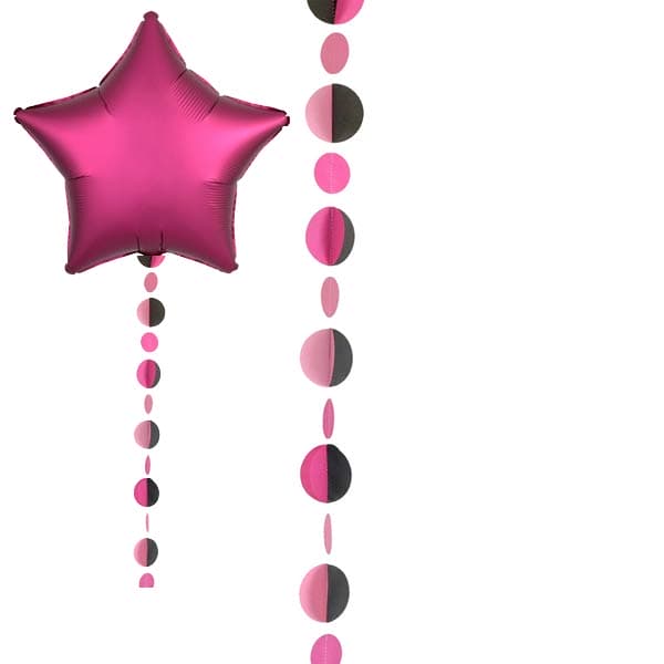 (image for) Pink And Black Circles Balloon Tails