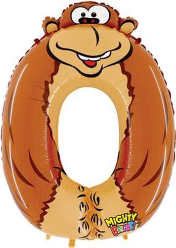 Oaktree Number 0 Gorilla Zooloons Balloons