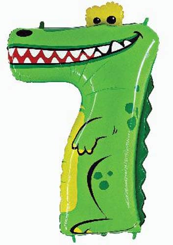 Oaktree Number 7 Crocodile Zooloons Balloons