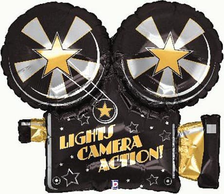 (image for) Lights Camera Action Supershape Balloons