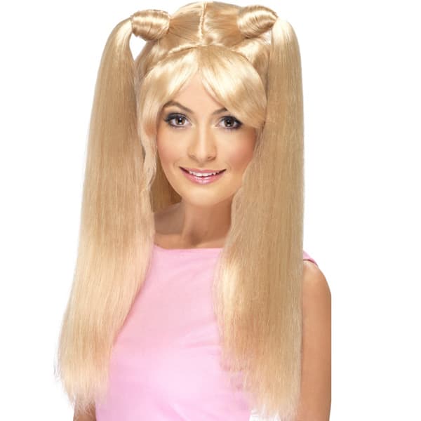 Back To The 90's Baby Power Long Blonde Wigs