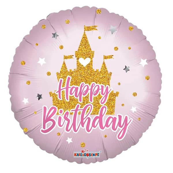 (image for) 18" Birthday Castle Eco Foil Balloons