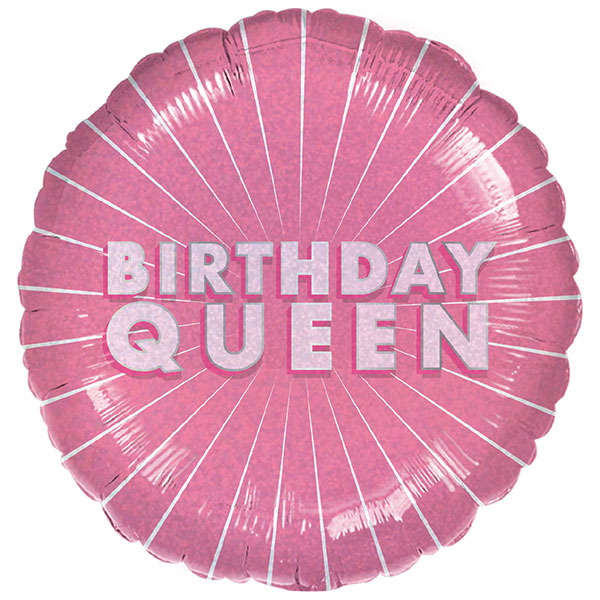 18" Birthday Queen Foil Balloons