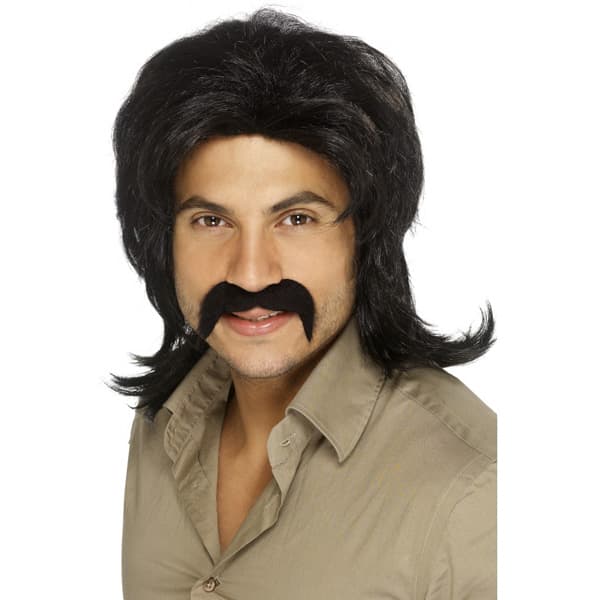 Black Seventies Guy Wig