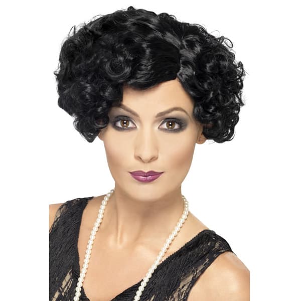 (image for) 1920s Black Flirty Flapper Wigs