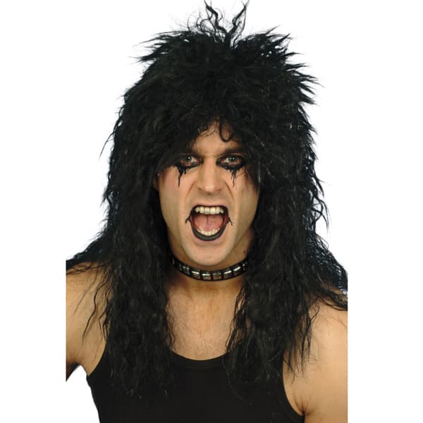 Black Hard Rocker Wigs