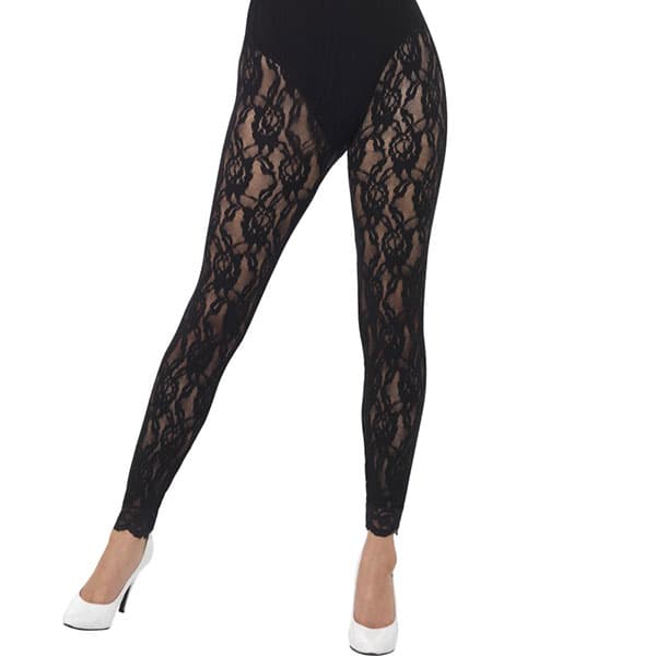 (image for) 80s Black Lace Leggings