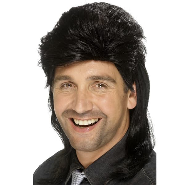 Black Jason Mullet Wigs