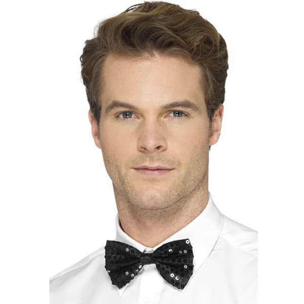 (image for) Black Sequin Bow Ties