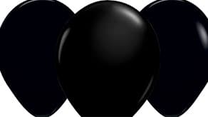 (image for) Black Solid Latex Balloons