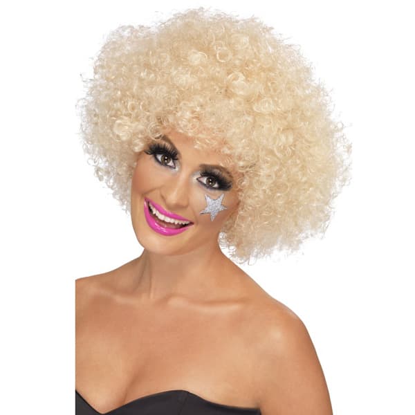 (image for) Blonde 70s Funky Afro Wigs