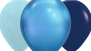 (image for) Blue Solid Latex Balloons
