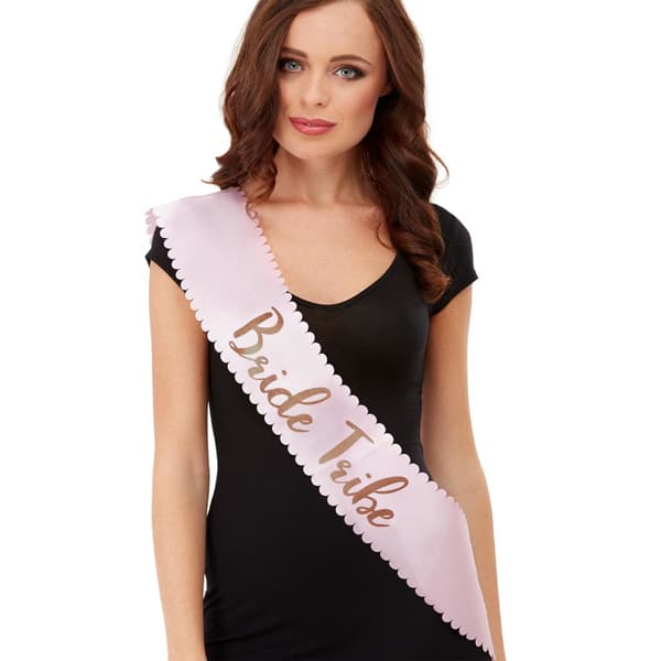 (image for) Bride Tribe Pink & Gold Sashes