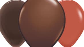 (image for) Brown Solid Latex Balloons