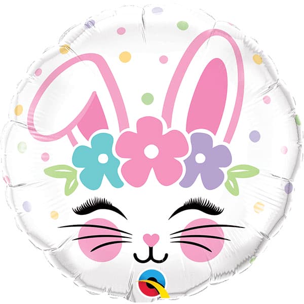 (image for) 18" Bunny Face Foil Balloons