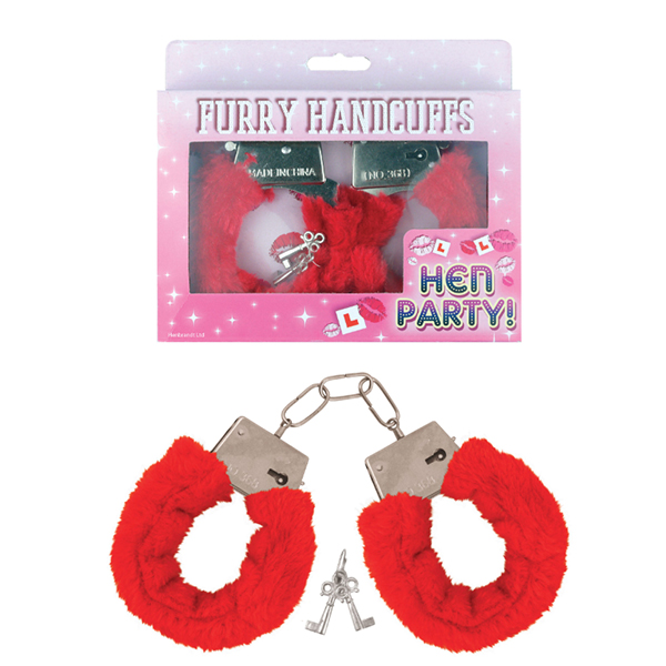 Red Fur Handcuffs