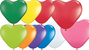 (image for) Heart Shaped Latex Balloons