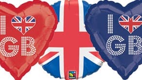 (image for) British Themed Balloons