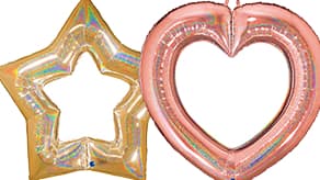 (image for) Stars & Hearts Foil Balloons