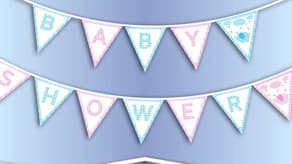 (image for) Baby Foil And Letter Banners