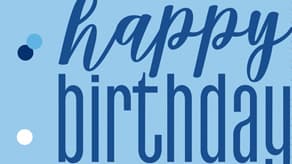 (image for) Blue & Silver Glitz Birthday