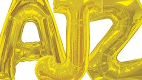 (image for) 34" Gold Letter Balloons