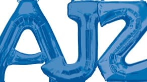 (image for) 34" Blue Letter Balloons