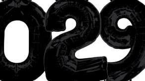 (image for) Black Number Balloons