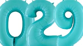 (image for) 14", 26" & 40" Grabo Pastel Blue Number Foils