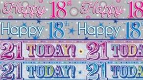 (image for) Age 18-21 Banners and Bunting