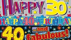 (image for) Age 30-40 Banners and Bunting