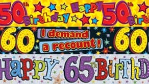(image for) Age 50-65 Banners and Bunting